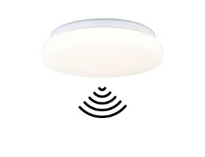 Plafoniera Luiana LED 16,5W z czujnikiem HF okrągła 280mm 1750lm Power DIP 13/18W White Select 3000/4000/5700K IP44 230V biały / tworzywo sztuczne