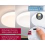 Plafoniera Luiana LED 16,5W z czujnikiem HF okrągła 280mm 1750lm Power DIP 13/18W White Select 3000/4000/5700K IP44 230V biały / tworzywo sztuczne - 7