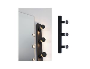 Oprawa ścienna REGULA II nad lustro E14 max. 3x40W DIM 230V IP 44 czarny / metal