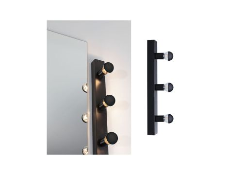 Oprawa ścienna REGULA II nad lustro E14 max. 3x40W DIM 230V IP 44 czarny / metal