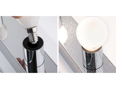 Oprawa ścienna REGULA II nad lustro E14 max. 4x40W DIM 230V IP 44 chrom / metal - 7