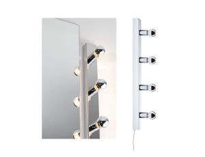 Oprawa ścienna REGULA II nad lustro z kablem E14 max. 4x40W DIM 230V IP 44 chrom / metal