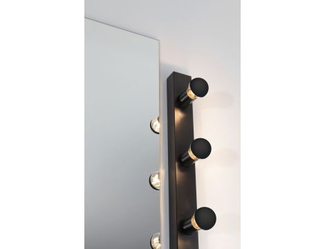 Oprawa ścienna REGULA II nad lustro z kablem E14 max. 4x40W DIM 230V IP 44 czarny / metal - 7