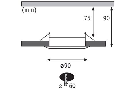 Zestaw opraw do wbudowania Starr GU10 max. 3x10W DIM 90mm IP23 230V czarny / tworzywo sztuczne - 8