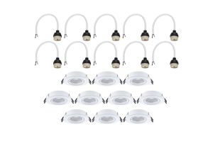 Zestaw wychylnych opraw do wbudowania GU10 max. 10x10W DIM 90mm 30° IP23 230V biały / tworzywo sztuczne - image 2