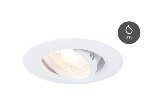 Zestaw wychylnych opraw do wbudowania GU10 max. 10x10W DIM 90mm 30° IP23 230V biały / tworzywo sztuczne - 7