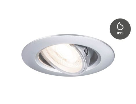 Zestaw wychylnych opraw do wbudowania GU10 max. 10x10W DIM 90mm 30° IP23 230V chrom mat / tworzywo sztuczne - 5