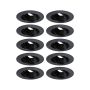 Zestaw wychylnych opraw do wbudowania GU10 max. 10x10W DIM 90mm 30° IP23 230V czarny / tworzywo sztuczne - 2