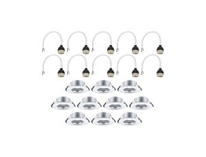 Zestaw opraw do wbudowania Starr GU10 max. 10x10W DIM 90mm IP23 230V chrom mat / tworzywo sztuczne - image 2