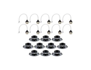 Zestaw opraw do wbudowania Starr GU10 max. 10x10W DIM 90mm IP23 230V czarny / tworzywo sztuczne - image 2
