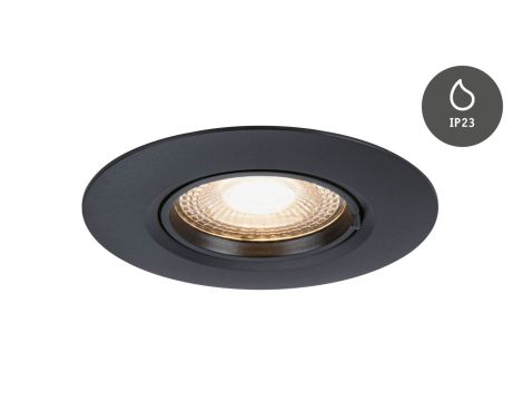 Zestaw opraw do wbudowania Starr GU10 max. 10x10W DIM 90mm IP23 230V czarny / tworzywo sztuczne - 6