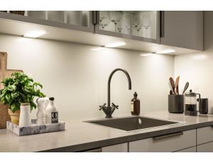 Oprawa podszafkowa LED Bredo zestaw 3 szt. czujnik zbliżeniowy 3x2,5W 80x190mm 3x180lm 230/12V srebrny - image 2