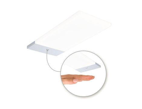 Oprawa podszafkowa LED Bredo zestaw 3 szt. czujnik zbliżeniowy 3x2,5W 80x190mm 3x180lm 230/12V srebrny - 3