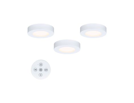 Oprawa podszafkowa LED Batuno zestaw 3szt z pilotem 3x2.1W 70mm 3x180lm 230/24V zmienna barwa 2200/2700/3500/4000K biały / tworzywo sztuczne - 8