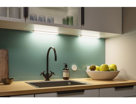 Oprawa podszafkowa LED Barreo zestaw 2szt z pilotem 2x3.3W 300x22mm 2x300lm 230/24V zmienna barwa 2200/2700/3500/4000K biały / tworzywo sztuczne - 3