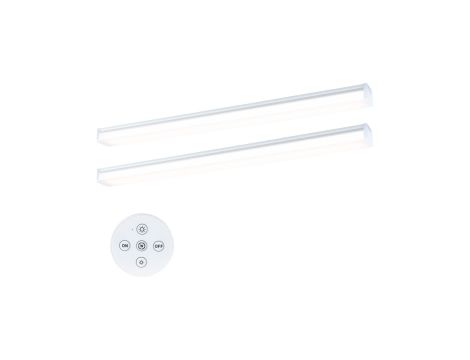 Oprawa podszafkowa LED Barreo zestaw 2szt z pilotem 2x3.3W 300x22mm 2x300lm 230/24V zmienna barwa 2200/2700/3500/4000K biały / tworzywo sztuczne - 4