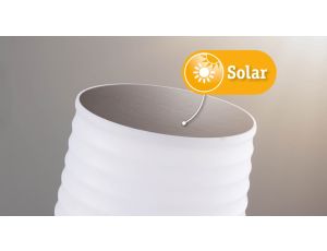Lampka stołowa solarna ILANGA LED DIM USB-C 2.1W 125lm 2700K IP44 antracyt / tworzywo z recyklingu - image 2