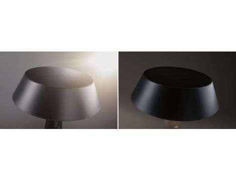 Lampka stołowa solarna SOALA LED DIM USB-C 2.1W 125lm 2700K IP44 antracyt / tworzywo z recyklingu - 10