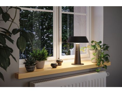 Lampka stołowa solarna SOALA LED DIM USB-C 2.1W 125lm 2700K IP44 antracyt / tworzywo z recyklingu - 7