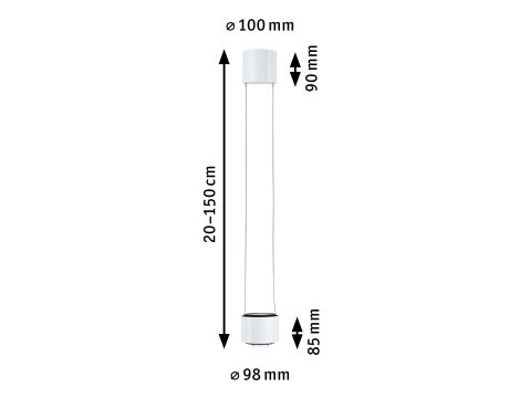 Oprawa zwieszana URail Aldan 8,5W GU10 DIM 4000K 230V biały RAL 9003 / metal - 12
