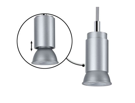 Oprawa zwieszana URail Runa max 1x10W GU10 DIM 230V chrom mat / metal - 3