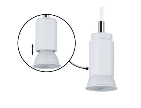 Oprawa zwieszana URail Runa max 1x10W GU10 DIM 230V biały RAL 9003 / metal - 3