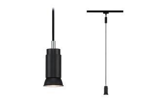 Oprawa zwieszana URail Runa max 1x10W GU10 DIM 230V czarny mat / metal