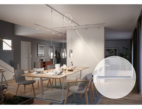 Zasilanie środkowe URail SH Zigbee max.100W 230V chrom mat / tworzywo sztuczne - 3