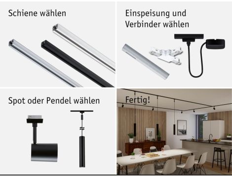 Adapter środkowy URail SH Zigbee ściemnianie/włączanie max.50W 230V czarny mat / metal - 5