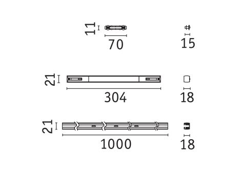 URail Basissystem 2,30m 1000W Signalws - 5