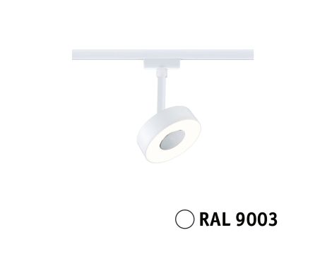 Reflektor na szynoprzewód URail CIRCLE LED 3StepDim 5W 210lm 3000K 230V biały RAL9003 / metal