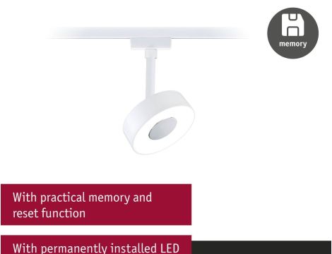 Reflektor na szynoprzewód URail CIRCLE LED 3StepDim 5W 220lm 4000K 230V biały RAL9003 / metal - 11