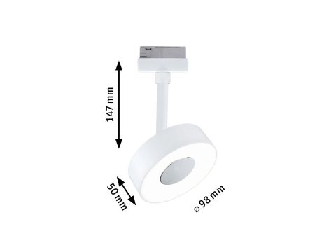 Reflektor na szynoprzewód URail CIRCLE LED 3StepDim 5W 220lm 4000K 230V biały RAL9003 / metal - 12