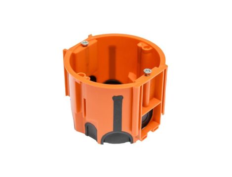 Puszka podtynkowa ProDuo, głęboka 60mm, fi68, łączeniowa, z wkrętami, wiatroszczelna, pomarańczowa, IP30 /A.0091/