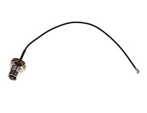 Kabel koncentryczny, RF, Czarny Wtyk FME Żeńskie U.FL 150mm, RS PRO Z zakończeniem