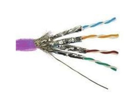 Kabel kat.7a, l. żył: 7, 100m, Fioletowy, 0,62 mm