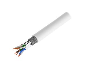 Przewód S/FTP Cat 7 Cu 27AWG LSZH 100m biały