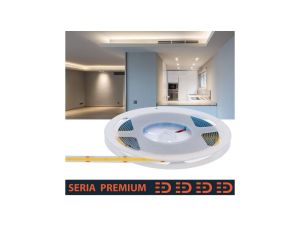 Taśma LED Premium 24V 384led/m COB 4W/m 4000K IP20 400lm/m 8mm CRI90 3Y 50m