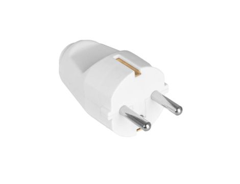 Wtyk schuko biały na kabel VA0280 VAYOX