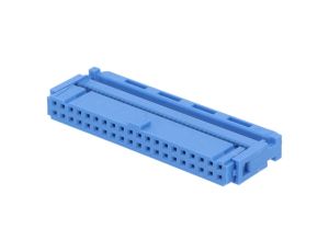 Złącze IDC żeńskie 40-PIN IDC do kabla taśmowego 1,27mm niebieski 1-1658527-3