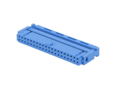 Złącze IDC żeńskie 40-pin IDC do kabla taśmowego 1,27mm niebieski 1-1658527-3