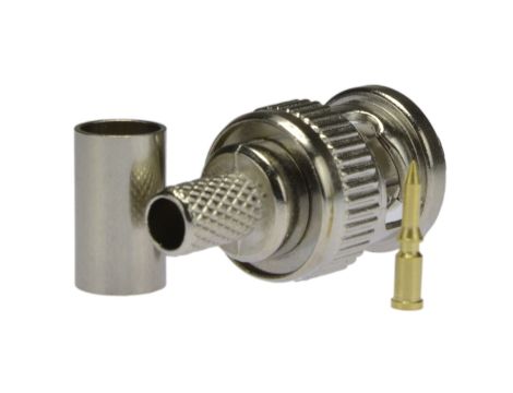 Wtyk koncentryczny BNC 75ohm zaciskany na przewód RG6