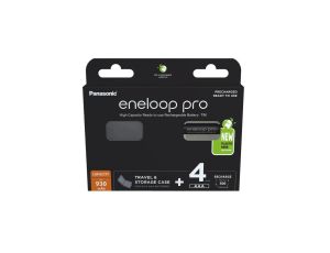 Akumulator Ni-MH R03 AAA 930mAh 1,2V R2U Eneloop Pro (blister 4szt.) + pojemnik