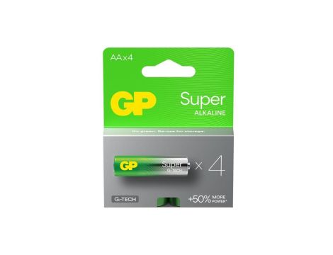 4 x bateria alkaliczna GP Super Alkaline G-TECH LR6 / AA