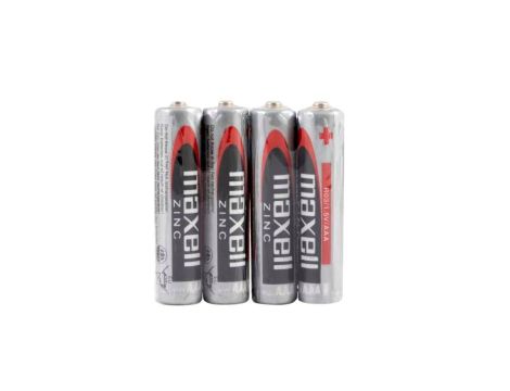 4 x bateria cynkowo-węglowa Maxell R03 / AAA (taca)