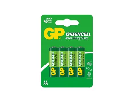 4 x bateria cynkowo-węglowa R6 / AA GP GreenCell