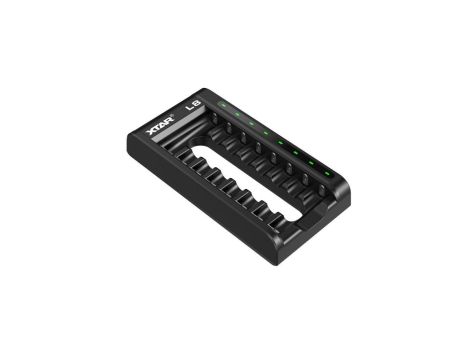 Inteligentna ładowarka z 8 gniazdami do akumulatorów AA/AAA 1,5 V i 1,2 V Xtar L8