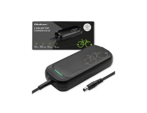 Qoltec Szybka Ładowarka do roweru skutera elektrycznego 36V 42V 2A 5.5*2.5 wodoodporna +kabel zasilający