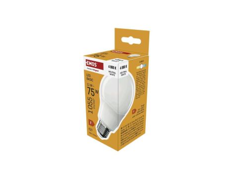Żarówka LED Basic A60 / E27 / 11W (75 W) / 1055 lm / Neutralna biel ZL5F58