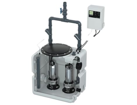 Grundfos - Dwupompowy agregat podnoszący do zbierania i usuwania ścieków  DUOLIFT.270.50.AP35B.50.08.3 99017762